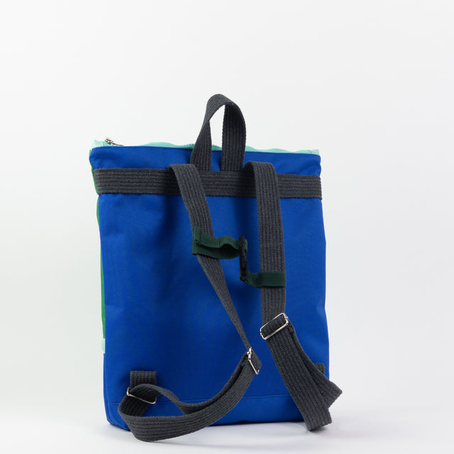 Wasserdichter Kinderrucksack - Grün & Blau 