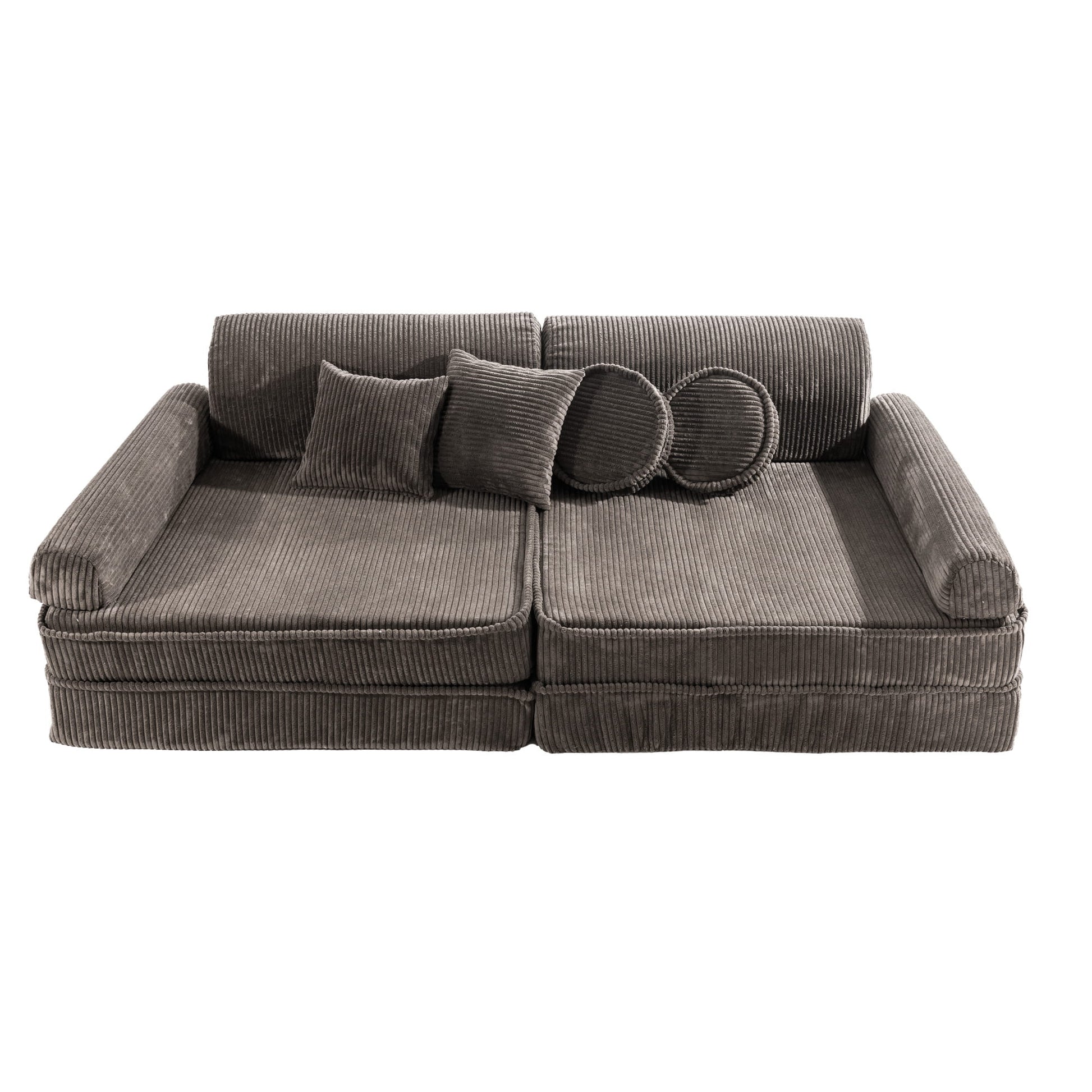 Modular Sofa for Kids - Premium Corduroy Brown