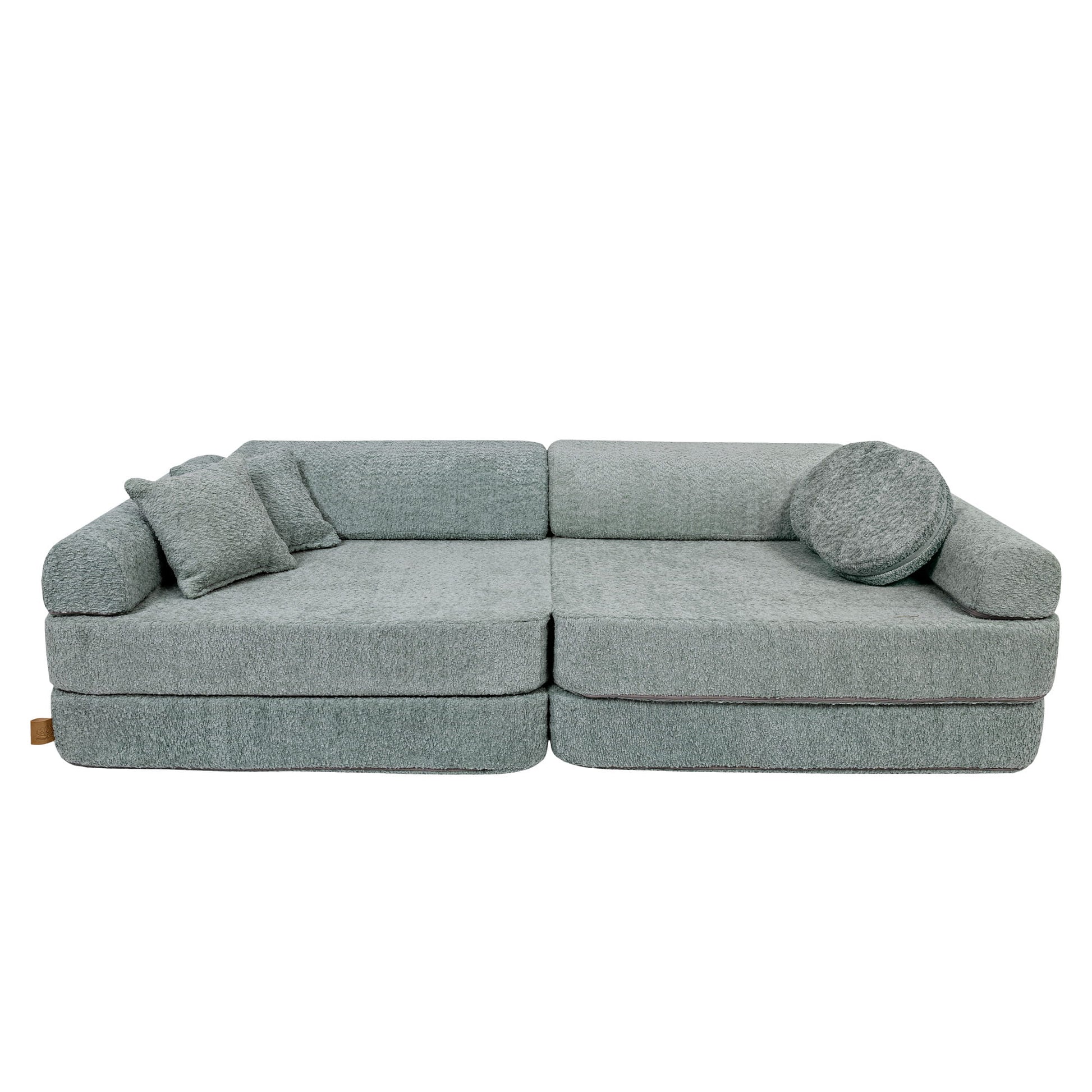 Modular Sofa for Kids - Premium Boucle, Fresh Mint