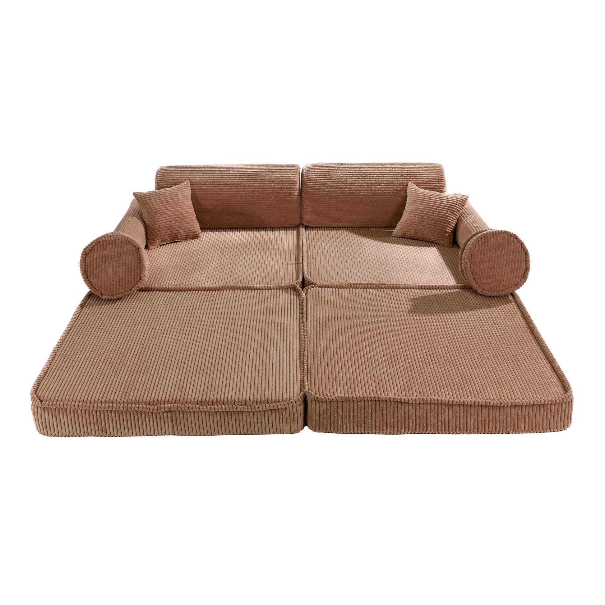 Modular Sofa for Kids - Premium Corduroy Powder Pink