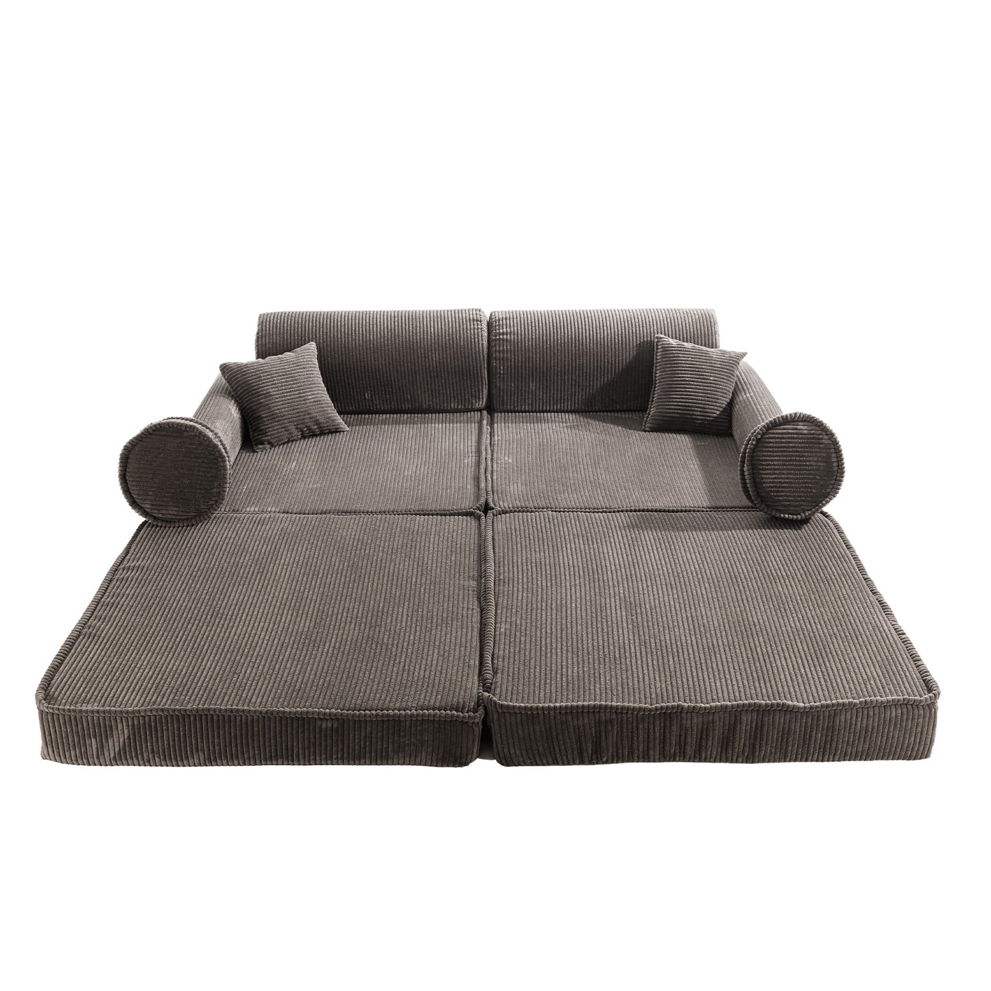 Modular Sofa for Kids - Premium Corduroy Brown