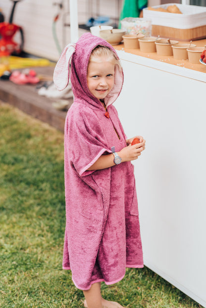 Poncho met korte mouwen KONIJN - Voor KINDEREN