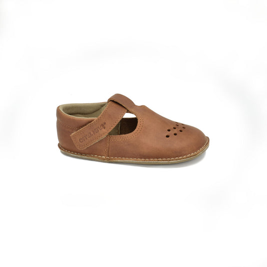 Leather Kids' Shoes Lusti - Brown