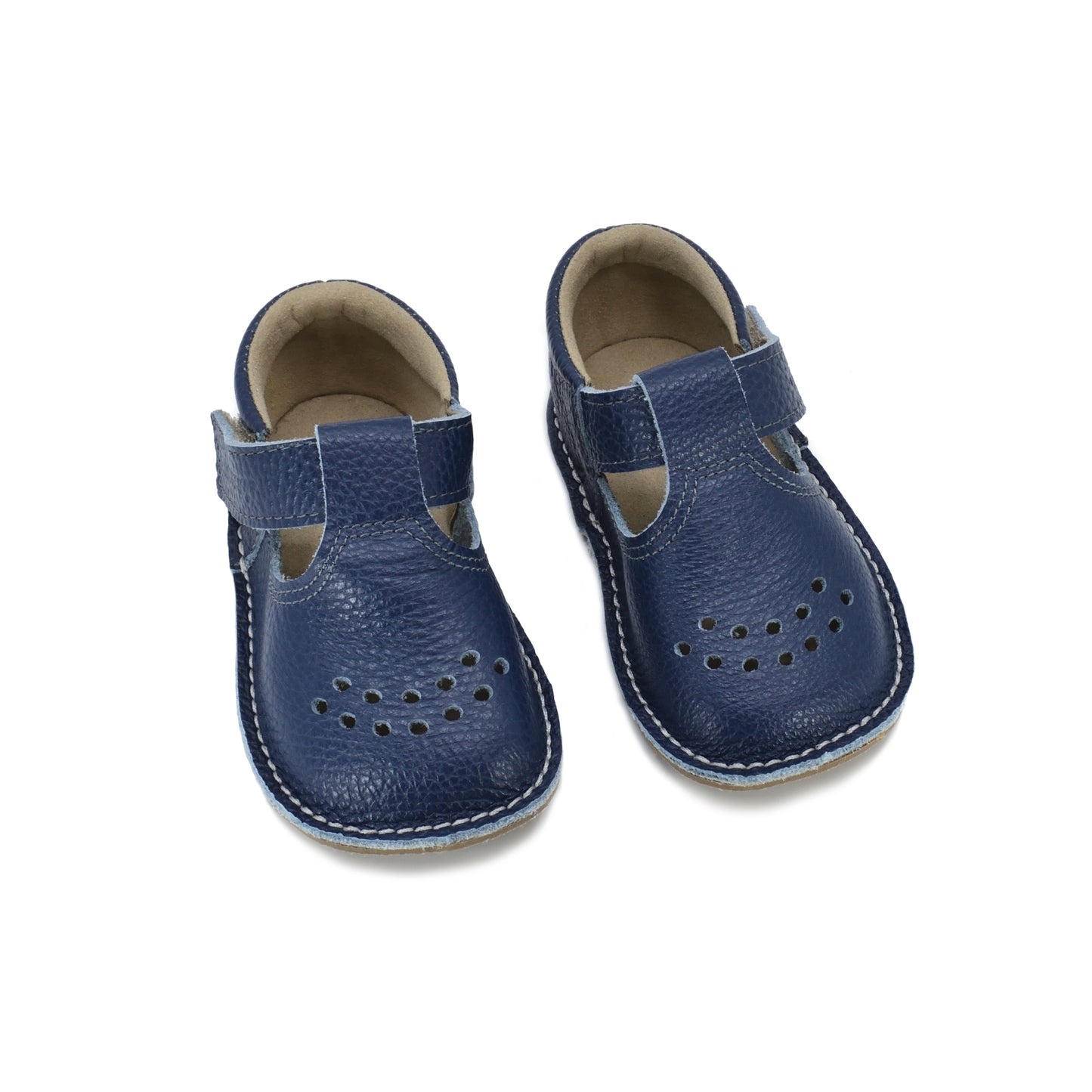 Leren kinderschoenen Lusti - Donkerblauw