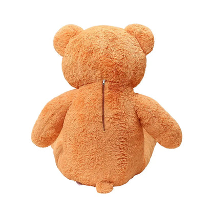 A 200 cm Giant Teddy bear with a zipper, crafted from soft fur for safe hugging. EU certified for quality and safety, washable for easy care. Ideal gift for lasting joy.