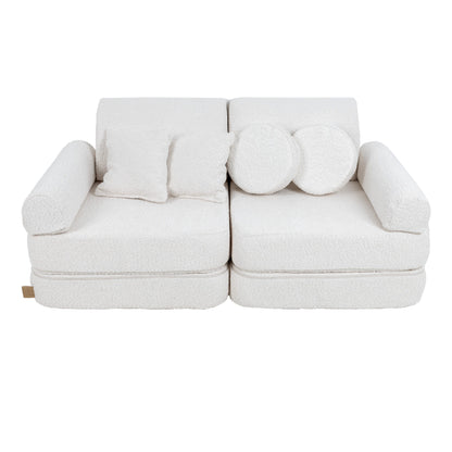 Medium Modular Sofa for Kids - Boucle White