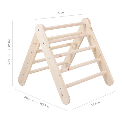 Large Wooden Pikler Ladder - Natural Wood