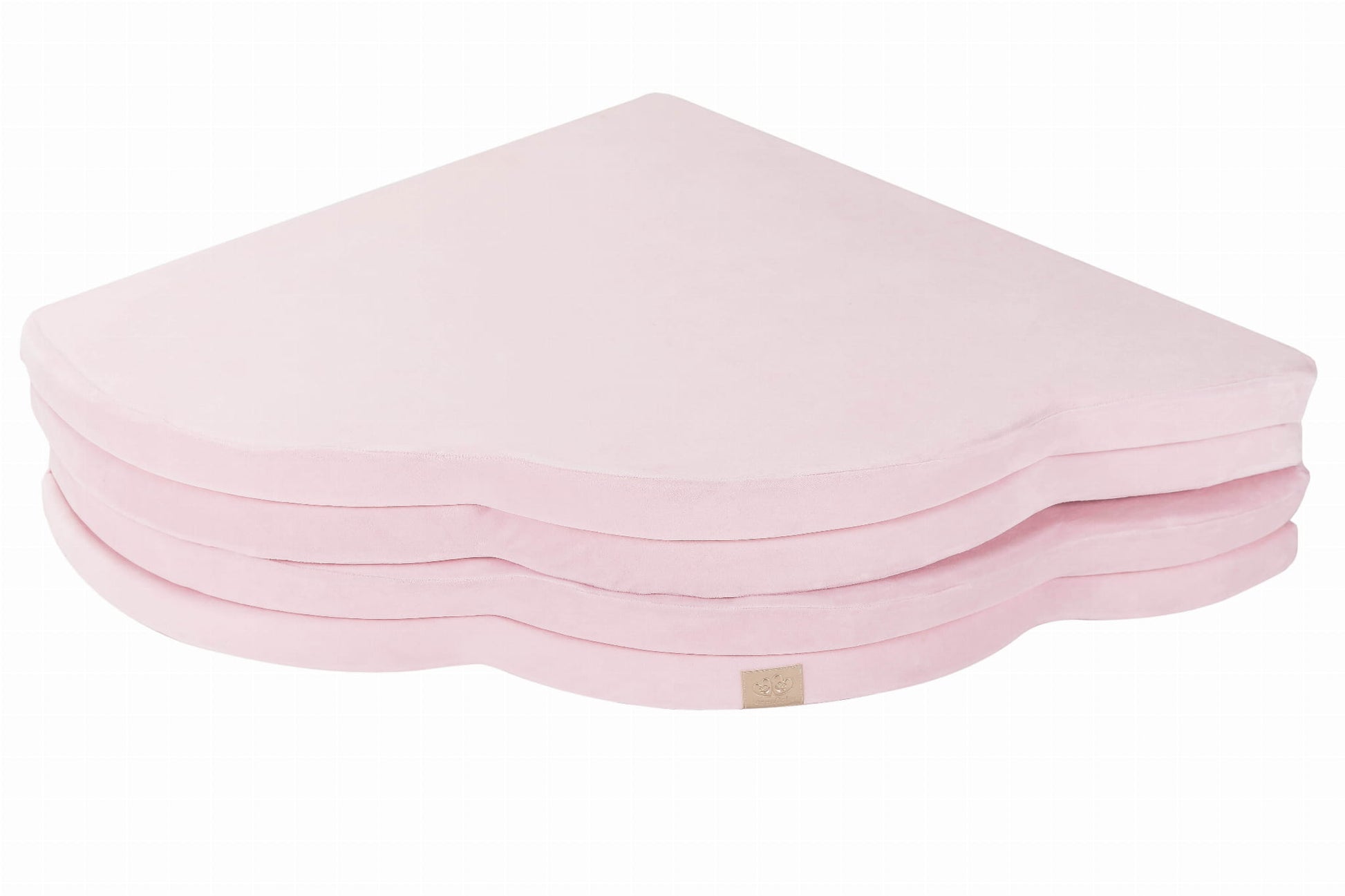 Play Mat for Kids - Cloud Shaped Pink Velvet