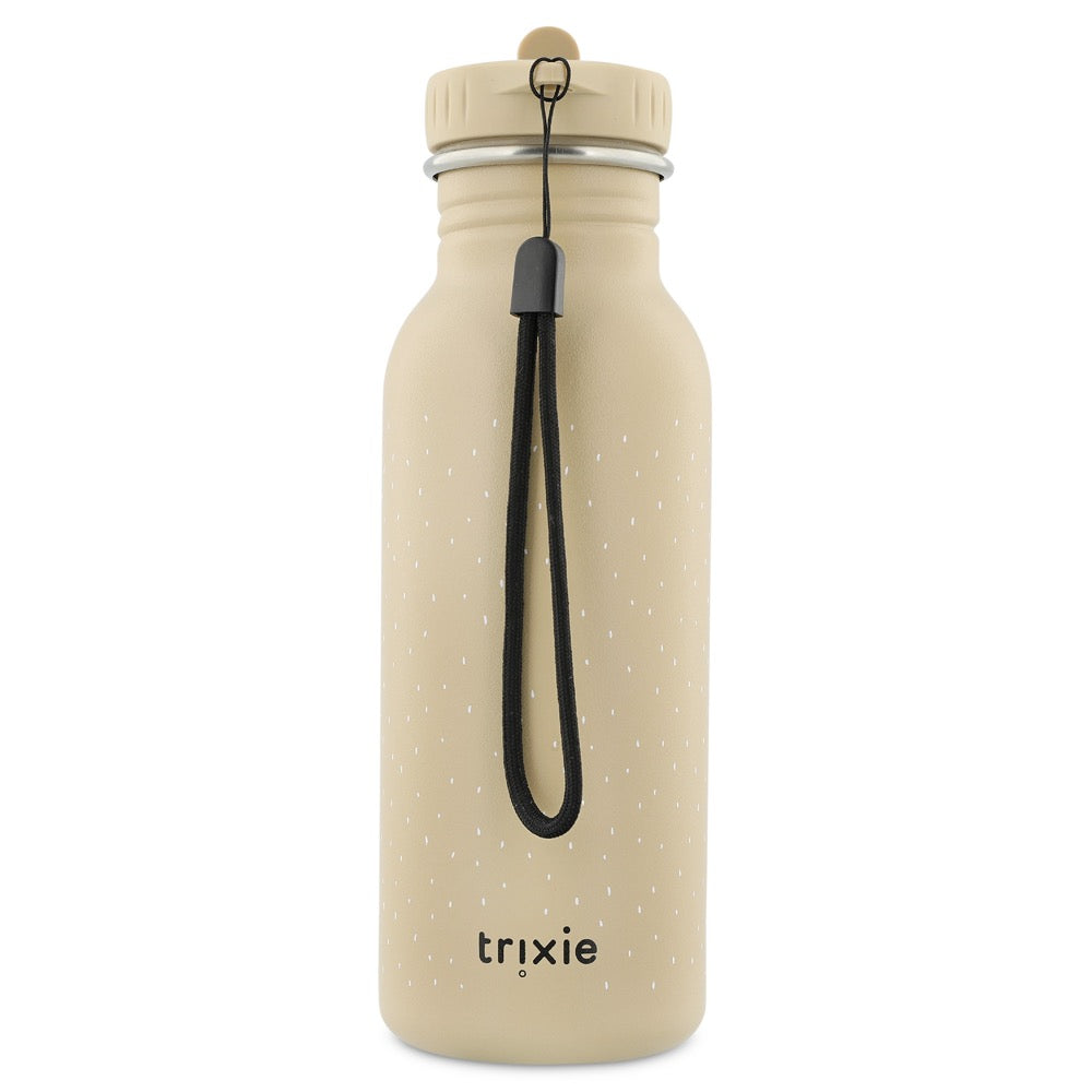 Stainless Steel Bottle 500 ml - Mr Dog: A durable water bottle with a strap, made of stainless steel. Leak-proof, easy to clean, and kid-friendly design for on-the-go use.