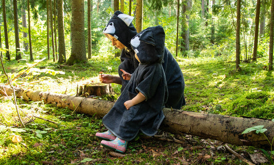 Poncho à manches courtes WOLF - Pour ENFANTS