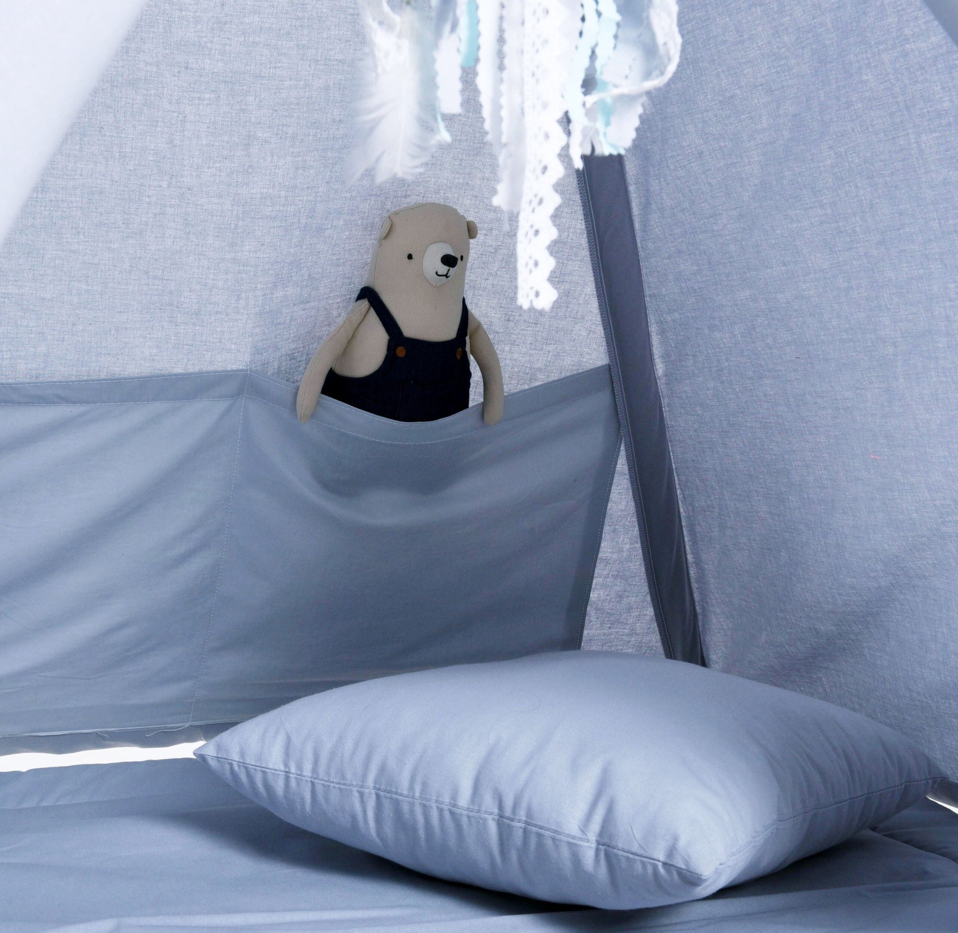 Teepee Tent Set - Grey Mouse