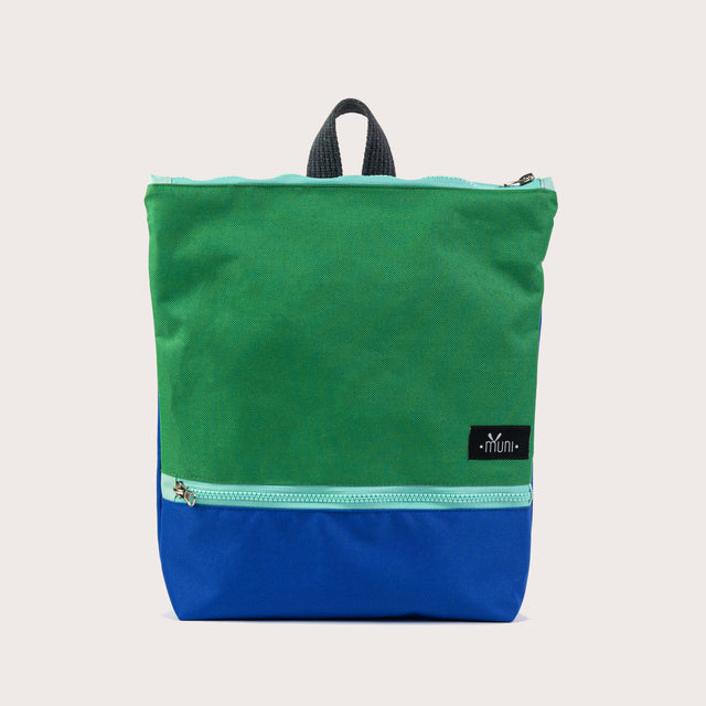 Sac à dos imperméable pour enfants - Vert et bleu 