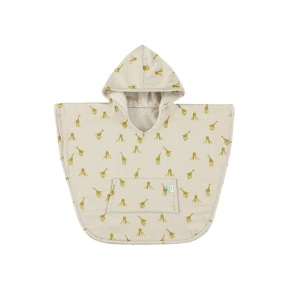 Badponcho met capuchon voor kinderen - Groovy Giraffe