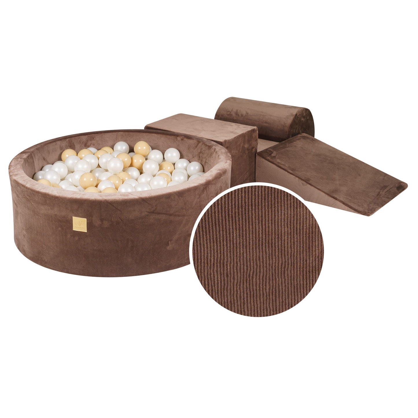 Playset with Ball Pit and 3 Elements - Brown