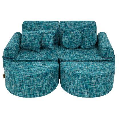 Medium Modular Sofa for Kids - Lagoon Blue Plus
