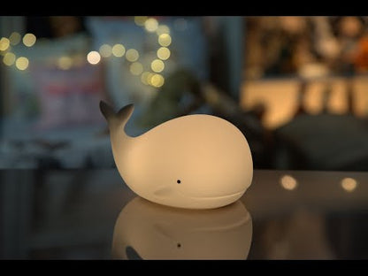 Lampe en silicone baleine avec télécommande